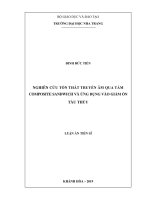 Nghiên cứu tổn thất truyền âm qua tấm composite sandwich và ứng dụng vào giảm ồn tàu thủy 