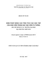 Biện pháp nâng cao tính tích cực học tập của sinh viên trong dạy học môn tư tưởng hồ chí minh ở các trường đại học địa phương miền bắc tt 