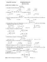 ĐỀ KIEM TRA HOC kì II lop 10 amsterdam 1