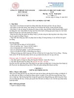 QUY CHẾ LƯƠNG THƯỞNG PHỤ CẤP THỎA ƯỚC LAO ĐỘNG