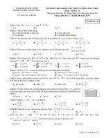 de khao sat dau nam toan 11 nam 2019 2020 truong luong tai 2 bac ninh 