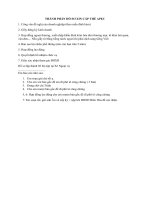 THÀNH PHẦN HỒ SƠ XIN CẤP THẺ APEC