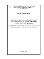 A Study on Violation and Flouting of Conversational Maxims in the series “ How I Met Your Mother