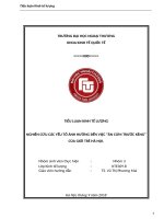 NHÓM 3 NGHIÊN cứu các yếu tố ẢNH HƯỞNG đến VIỆC ăn cơm TRƯỚC KẺNG của GIỚI TRẺ hà nội