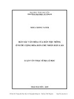 Bản sắc văn hóa của dân tộc Mông ở nước Cộng hòa Dân chủ Nhân dân Lào (Luận văn thạc sĩ)