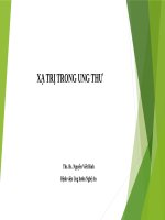 Xạ trị điều trị ung thư