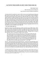 HAI TRUYỀN THỐNG NGHIÊN cứu BIỂU TƯỢNG TRONG NHÂN học 