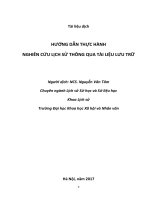 HƯỚNG dẫn THỰC HÀNH NGHIÊN cứu LỊCH sử THÔNG QUA tài LIỆU lưu TRỮ 