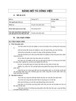 Bảng mô tả công việc chuyên viên phần mềm new