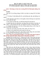 Bộ câu hỏi thi hái hoa dân chủ học tập và làm theo tư tưởng, đạo đức, phong cách Hồ Chí Minh