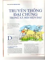 Truyền thông đại chúng trong xã hội hiện đại 