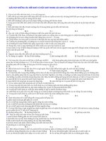 GIẢI ĐÁP NHỮNG CÂU HỎI KHÓ VÀ RẤT KHÓ TRONG CÁC KHOÁ LUYỆN THI THPTQG MÔN SINH HỌC