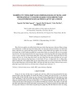NGHIÊN cứu TỔNG hợp NANO CHITOSAN BẰNG sử DỤNG AXIT METHACRYLIC và ĐÁNH GIÁ KHẢ NĂNG KHÁNG nấm COLLETOTRICHUM MUSAE PHÂN lập từ QUẢ CHUỐI 