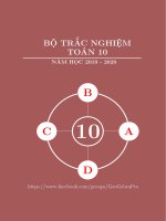 bo trac nghiem toan 10