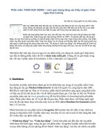 PHẦN MỀM TOÁN HỌC ĐỘNG  GEOGEBRA VÀ MỘT SỐ PHẦN MỀM KHÁC