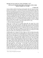 TỔNG QUAN PHƯƠNG PHÁP PHÂN TÍCH MẠNG lưới xã hội TRONG NGHIÊN cứu xã hội 