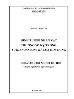 Luận văn sư phạm Hình tượng nhân vật Trương Vô Kỵ trong Ỷ Thiên Đồ Long ký của Kim Dung