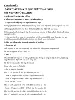 Chương 2 BẢNG TUẦN HOÀN và ĐỊNH LUẬT TUẦN HOÀN