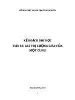 Giá trị lượng giac của một cung