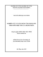 Nghiên cứu và xây dựng ứng dụng IoT theo dõi nhịp tim của bệnh nhân