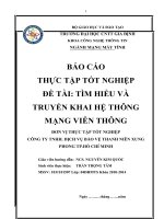 BÁO CÁOTHỰC TẬP TỐT NGHIỆP ĐỀ TÀI: TÌM HIỂU VÀ TRUYỂN KHAI HỆ THÔNG MẠNG VIỄN THÔNG