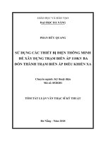 Sử dụng các thiết bị điện thông minh để xây dựng trạm biến áp 110kV Ba Đồn thành trạm biến áp điều khiển xa
