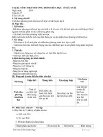 giáo án hóa 8 chủ đề tính theo phương trình hóa học