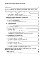 bài tập lớn tự động hóa trong tòa nhà - Tìm hiểu các phần mềm được sử dụng thông dụng trong hệ thống điều khiển và quản lý tòa nhà