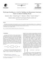 Hydrogen bonding as a tool for building 
