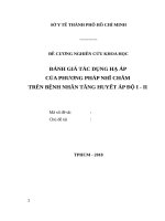 Nghiên cứu điều trị tăng huyết áp bằng phương pháp nhĩ châm