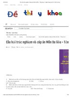 Câu hỏi trắc nghiệm và đáp án môn da liễu   tổng hợp     ngân hàng câu hỏi   đề thi y khoa