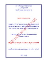 Nghiên cứu sự hài lòng của khách hàng sử dụng dịch vụ viễn thông di động MobiFone tại thành phố Đồng Hới, tỉnh Quảng Bình