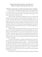 CHIẾN TRANH THƯƠNG MẠI MỸ  TRUNG QUỐC VÀ  NHỮNG TÁC ĐỘNG TỚI NỀN KINH TẾ VIỆT NAM