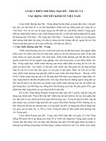 CUỘC CHIẾN THƯƠNG MẠI MỸ  TRUNG VÀ  TÁC ĐỘNG TỚI NỀN KINH TẾ VIỆT NAM