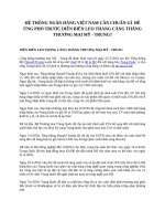 HỆ THỐNG NGÂN HÀNG VIỆT NAM CẦN CHUẨN GÌ  ĐỂ ỨNG PHÓ TRƯỚC DIỄN BIẾN LEO THANG CĂNG THẲNG THƯƠNG MẠI MỸ  TRUNG?