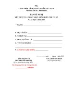 Báo cáo tóm tắt sáng kiến kinh nghiệm  sử dụng trò chơi trong dayjhocj hóa học