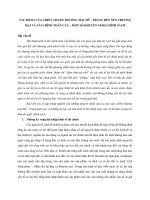 TÁC ĐỘNG CỦA CHIẾN TRANH THƯƠNG MẠI MỸ  TRUNG ĐẾN NỀN THƯƠNG MẠI VÀ TÀI CHÍNH TOÀN CẦU – MỘT SỐ KHUYẾN NGHỊ CHÍNH SÁCH