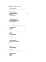 Trac nghiem co dap an noi tieng anh 3