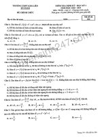 de thi giua ki 1 lop 12 toan kim lien 2018
