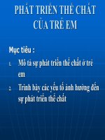 Phát triển thể chất ở trẻ em 
