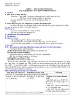 Giáo án công nghệ 11 theo phương pháp moi