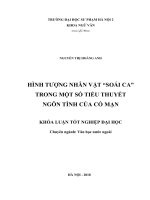 Hình tượng nhân vật “soái ca” trong một số tiểu thuyết của cố mạn 