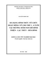 Đa dạng hình thức tổ chức hoạt động vẽ cho trẻ 5   6 tuổi tại trường mầm non đỗ đình thiện   lạc thủy   hòa bình 