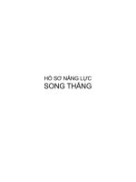 HỒ SƠ NĂNG LỰC CÔNG TY SONG THẮNG CHUYÊN SẢN XUẤT VÁN SÀN GỖ NỘI THẤT VÀ CHẾ TẠO CÁC THIẾT BỊ CƠ KHÍ SỬ DỤNG TRONG SINH HOẠT HÀNG NGÀY