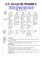 Tuần 1 (Lớp học của bé)