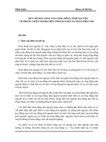 MỨC ĐỘ HÀI LÒNG CỦA CỘNG ĐỒNG TÌNH NGUYỆN  VỀ PHONG TRÀO THANH NIÊN TÌNH NGUYỆN TỰ PHÁT HIỆN NAY