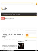 liet duong cach dieu tri nhanh nhat danh