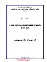Tổ CHứC TRIểN KHAI BảO HIểM Xã HộI Tự NGUYệN  ở VIệT NAM
