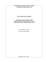 Tạo hứng thú cho học sinh trong tiết học Ngữ văn