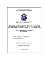 Pháp luật về đầu tư theo hợp đồng xây dựng   kinh doanh   chuyển giao (BOT) và thực tiễn áp dụng đối với các dự án hạ tầng giao thông tại tỉnh quảng ninh 